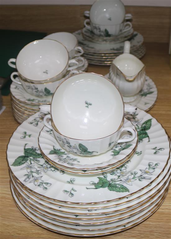 A Royal Worcester Valencia part dinner service